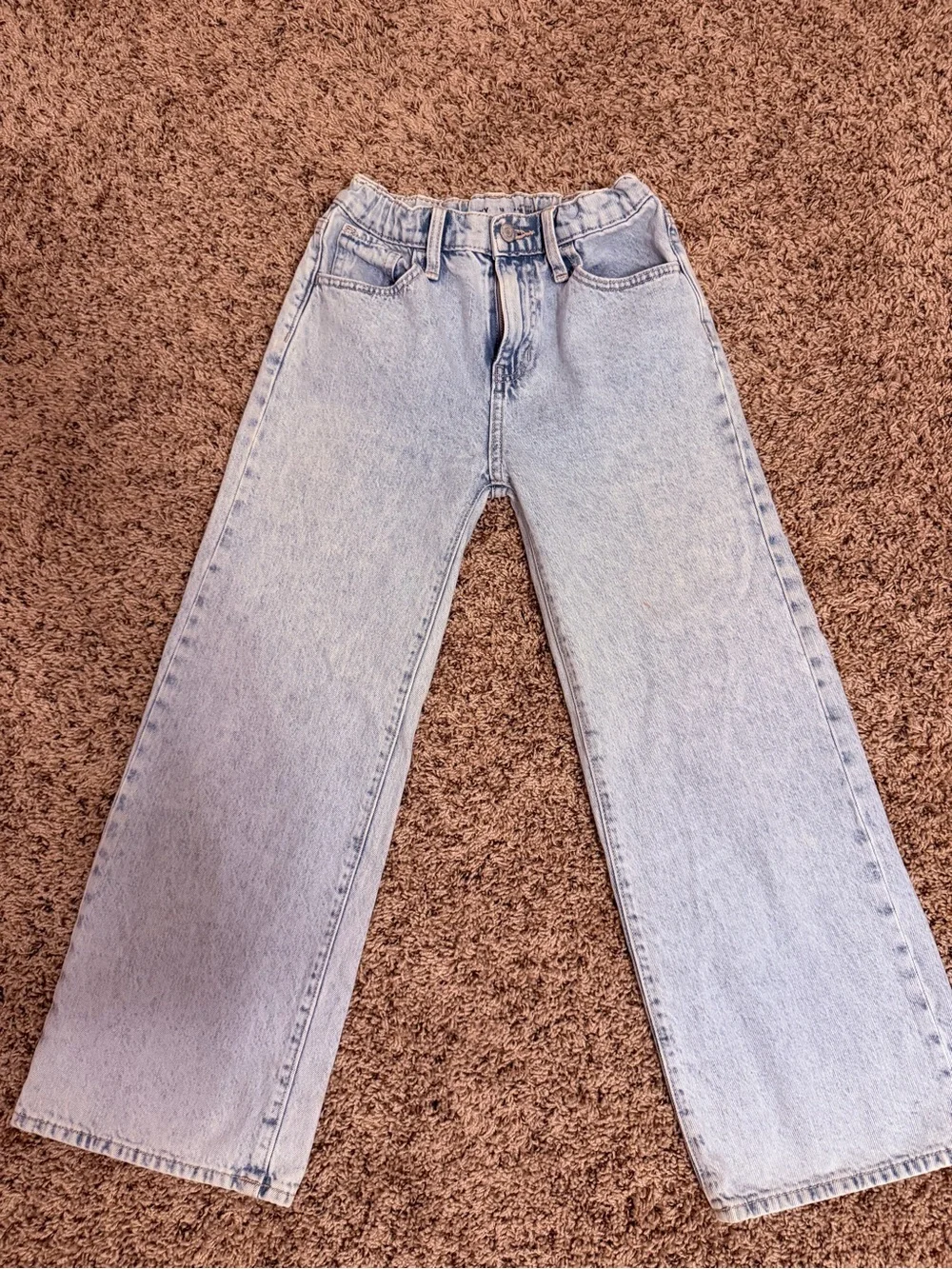 Old Navy Light Blue High-Rise Baggy Wide Leg Jeans